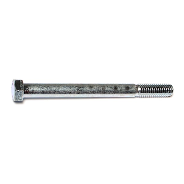 Midwest Fastener Grade 5, 7/16"-14 Hex Head Cap Screw, Zinc Plated Steel, 5 in L, 25 PK 00327 - main